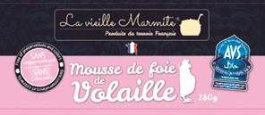 Mousse de volaille 12x180g LA VIEILLE MARMITE