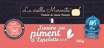 Terrine au piment d'Espelette 12x180g LA VIEILLE MARMITE