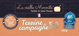 Terrine de campagne 12x180g LA VIEILLE MARMITE