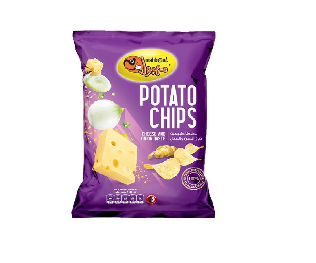 CHIPS MAHBOUL CHEESE ONION 10x85gr