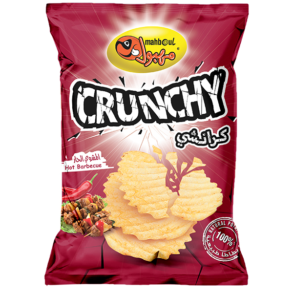 CHIPS MAHBOUL CRUNCHY HOT BARBECUE 10x85gr