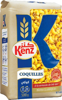 Pâtes COQUILLES KENZ (12x500g)