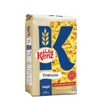 Pâtes TORSADES 4P KENZ (12x500g)