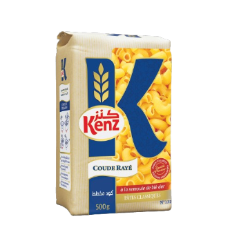 Pâtes COUDES RAYES KENZ (12x500g)