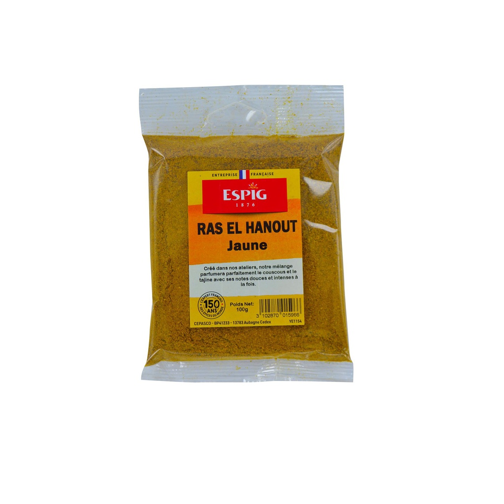 RAS EL HANOUT JAUNE MOULU ESPIG (500g)