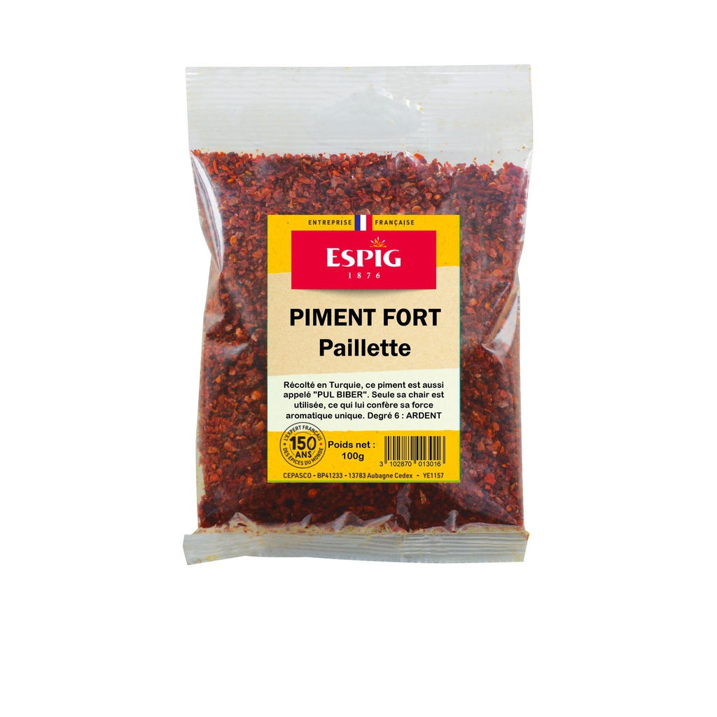 PIMENT FORT PAILLETTE CON ESPIG (20x100g)