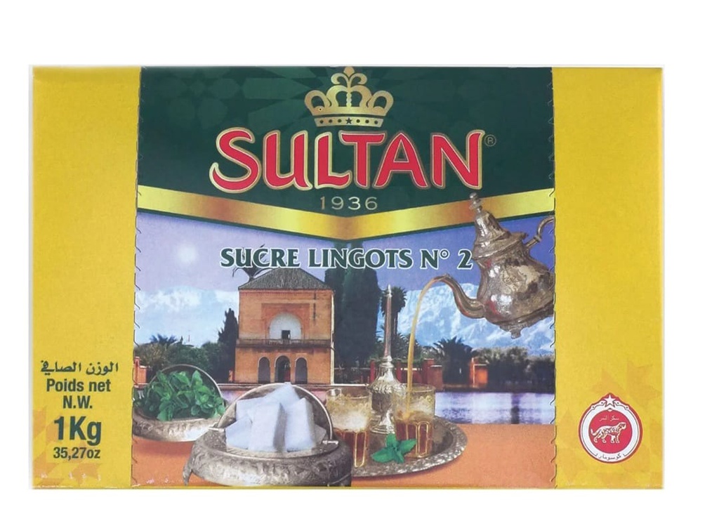 SUCRE SULTAN LINGOT MAROC N°2 (5x1kg)