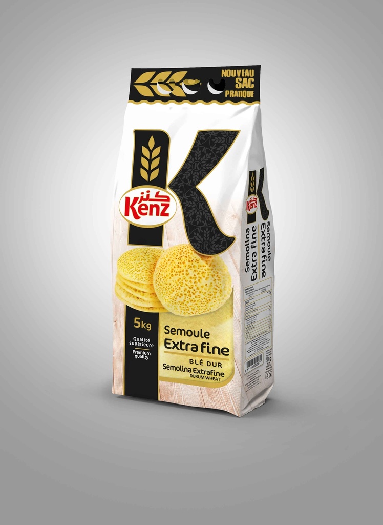 SEMOULE EXTRA FINE KENZ SAC PE (5kgs)