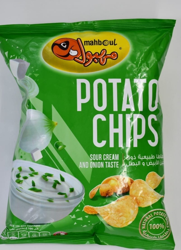 CHIPS MAHBOUL ONION CREAM CHEESE  20x40gr