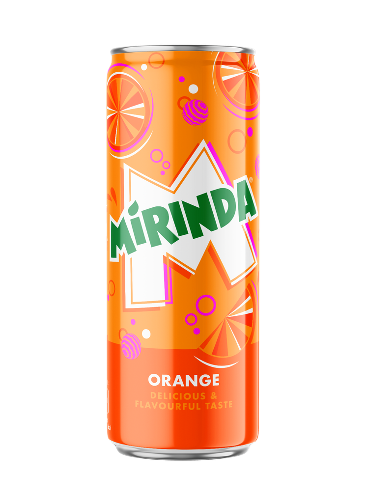 MIRINDA ORANGE SLK CAN 330ML (100X24)