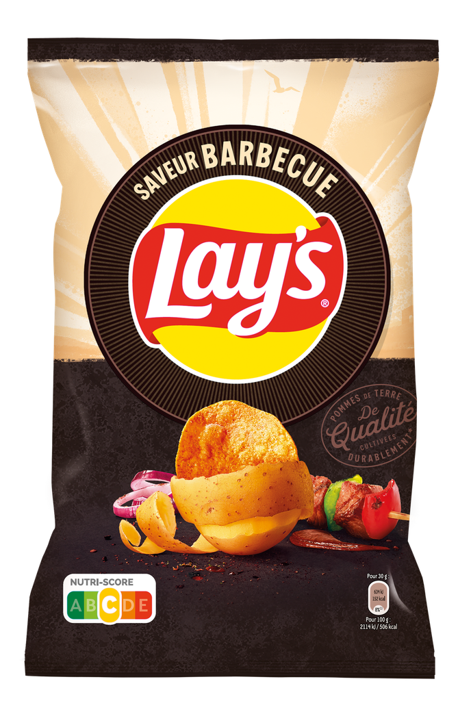 LAYS CHIPS BARBECUE 145GR (16X20)