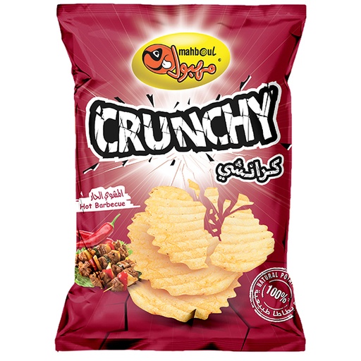 [CHP.MBL.CHBX10] CHIPS MAHBOUL CRUNCHY HOT BARBECUE 10x85gr