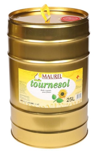 [HUI.25LP.MAUREL] HUILE DE TOURNESOL PROFESSIONELLE MAUREL 25l