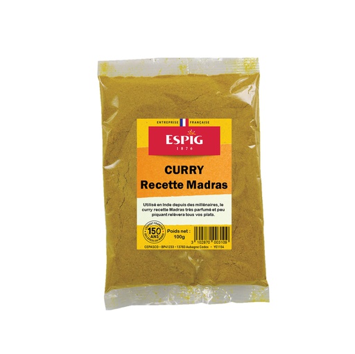 [EPS.ESPIG.CMM100G] CURRY MADRAS MOULU ESPIG (20x100g)