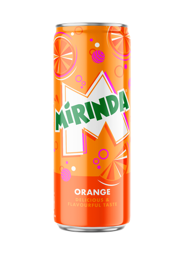 [PPC.MRND.ORG.330ML] MIRINDA ORANGE SLK CAN 330ML (100X24)