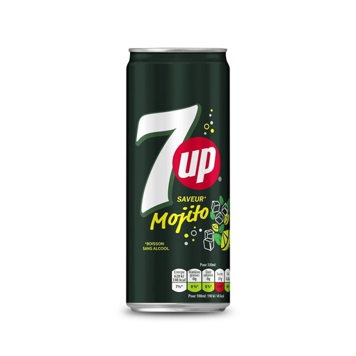 [PPC.7UP.MJT.330ML] 7UP MOJITO SLK CAN 330ML (100X24)